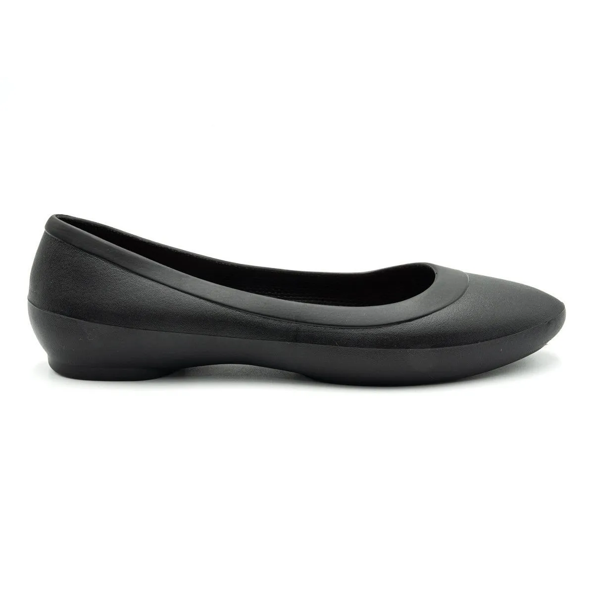 Crocs Ballerinas Rubber Black Colour For Women