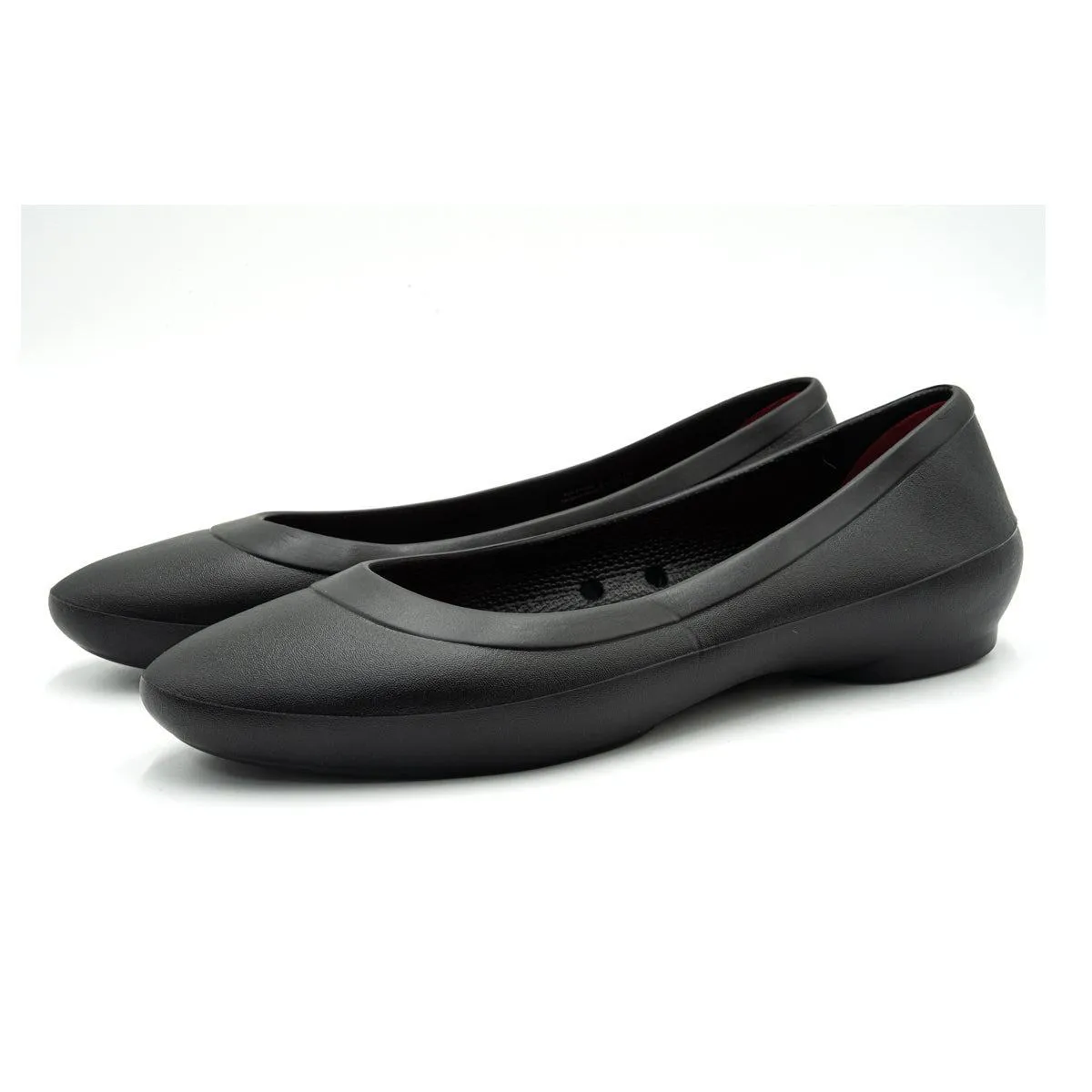 Crocs Ballerinas Rubber Black Colour For Women