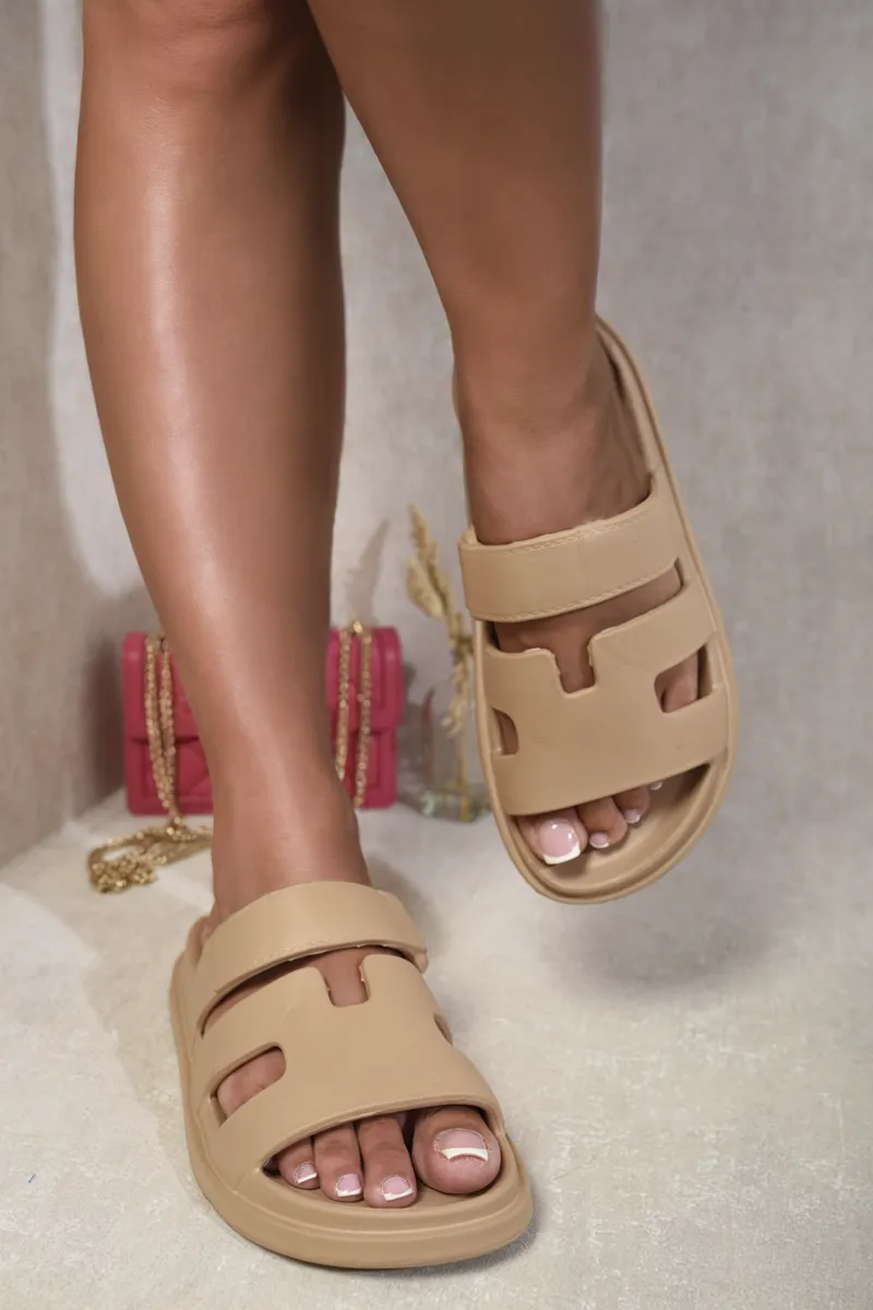 Cut Out Open Toe Strappy Sandals