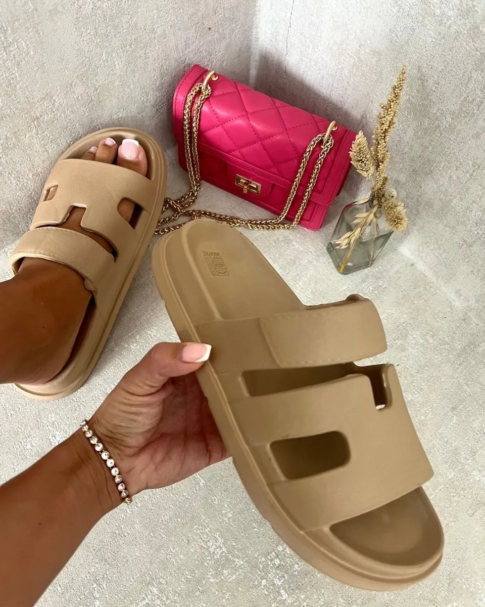 Cut Out Open Toe Strappy Sandals