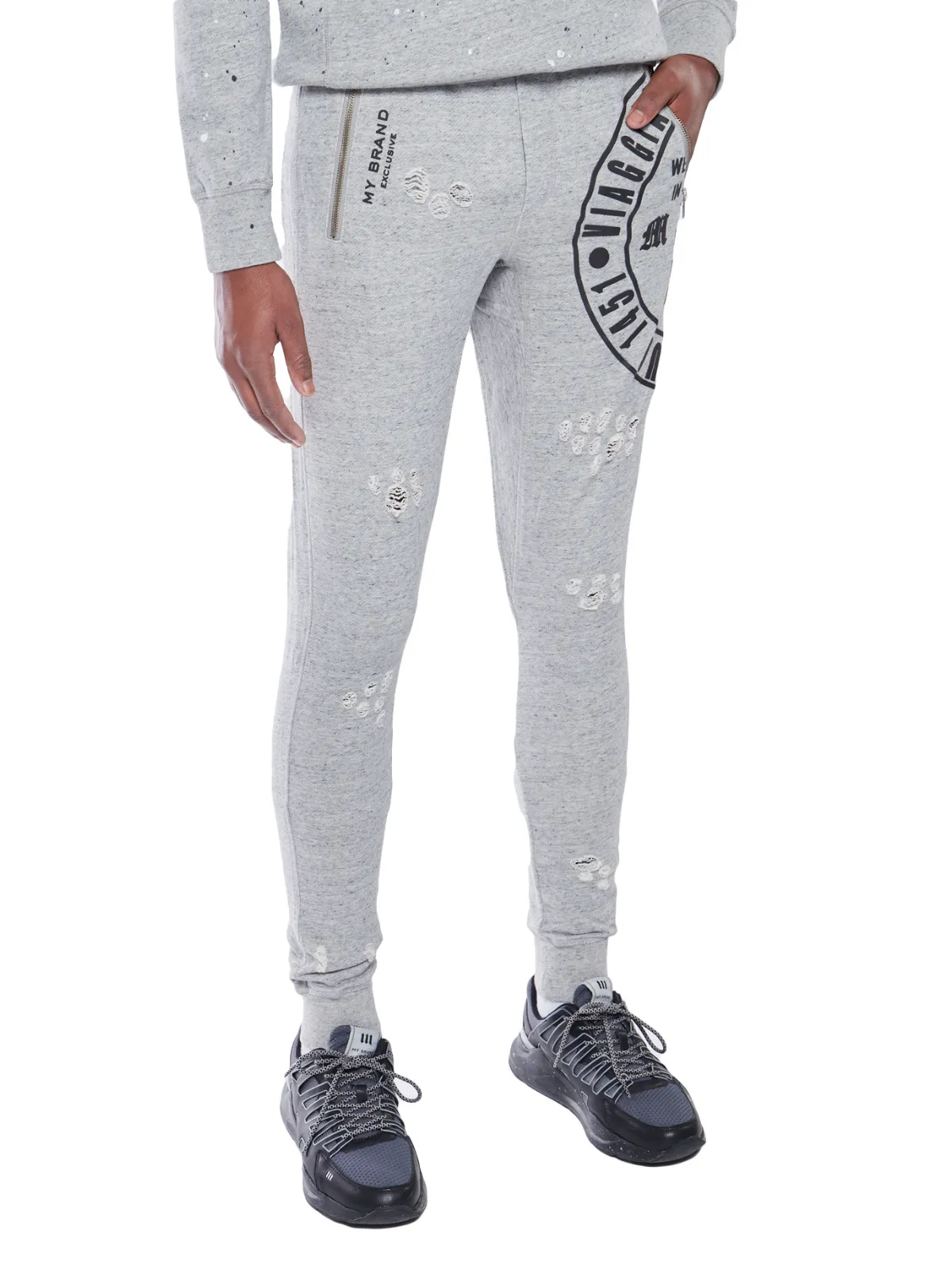 Del Mundo Jogging Pants | GREY