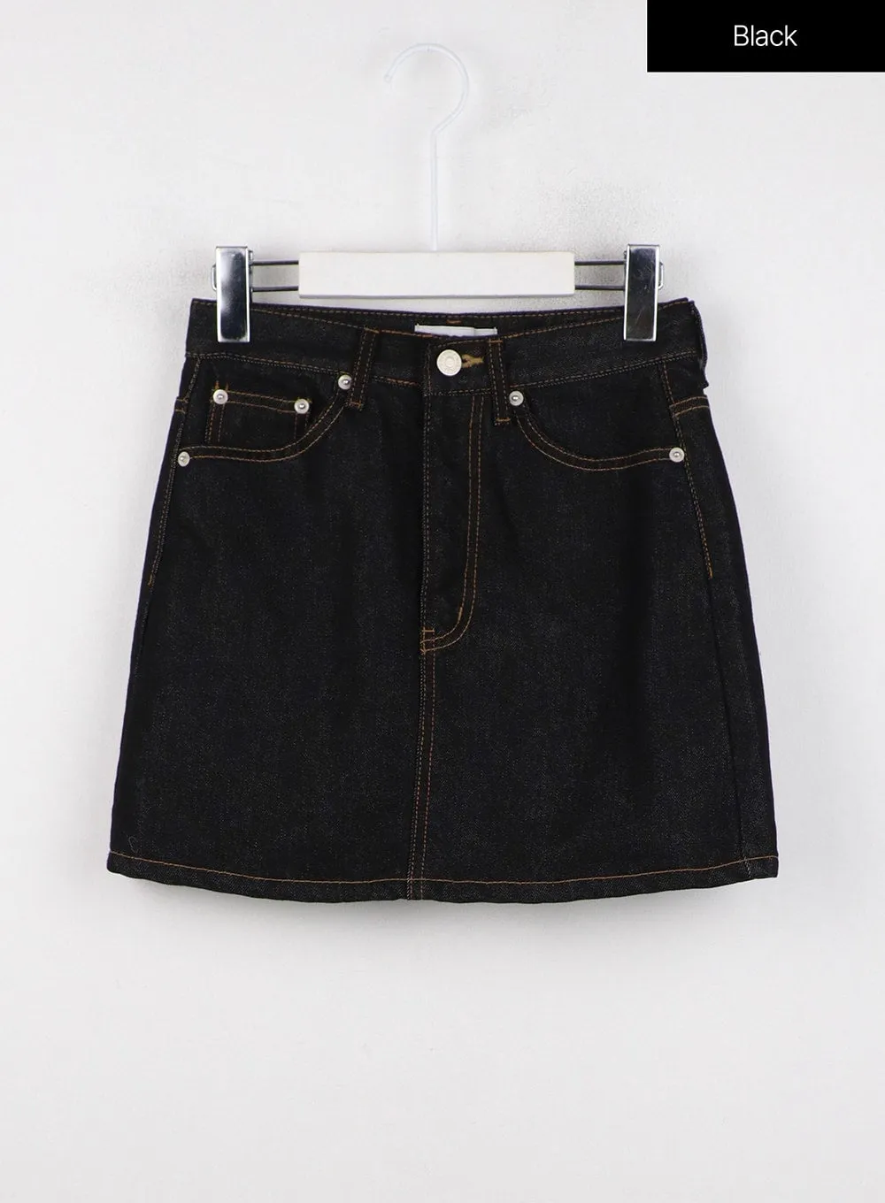 Denim Mid Waist Mini Skirt OD326