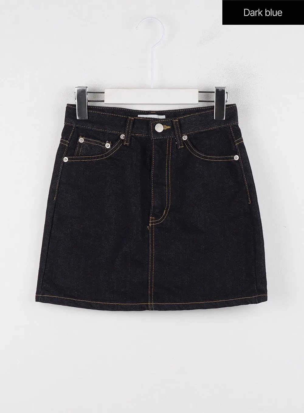 Denim Mid Waist Mini Skirt OD326