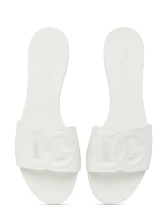 Dolce&amp;Gabbana   10mm Rubber flat sandals 