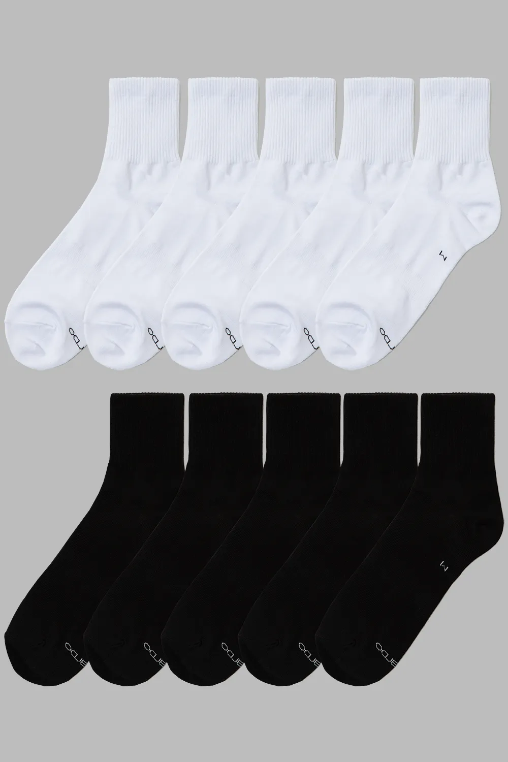 EDUARDO 10 Pair Men and Women Ankle Socks Casual Cotton Classic Crew Socks Multipack