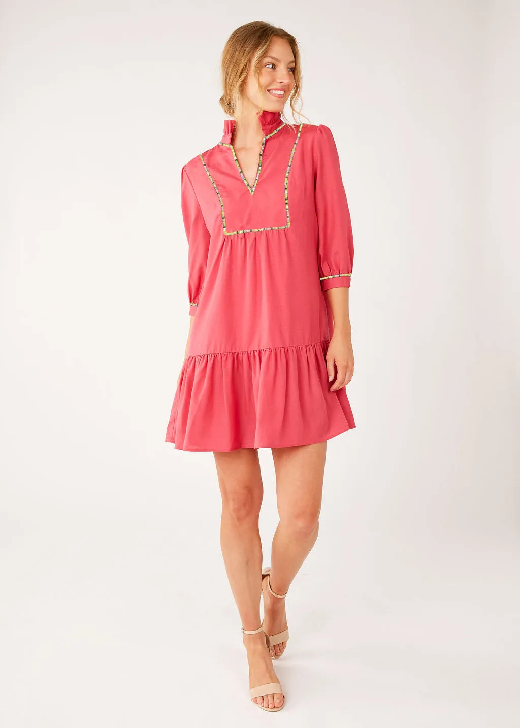 Emmerson Dress Pink Linen