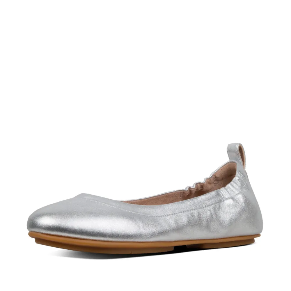 FitFlop Allegro Ballet Flats Silver