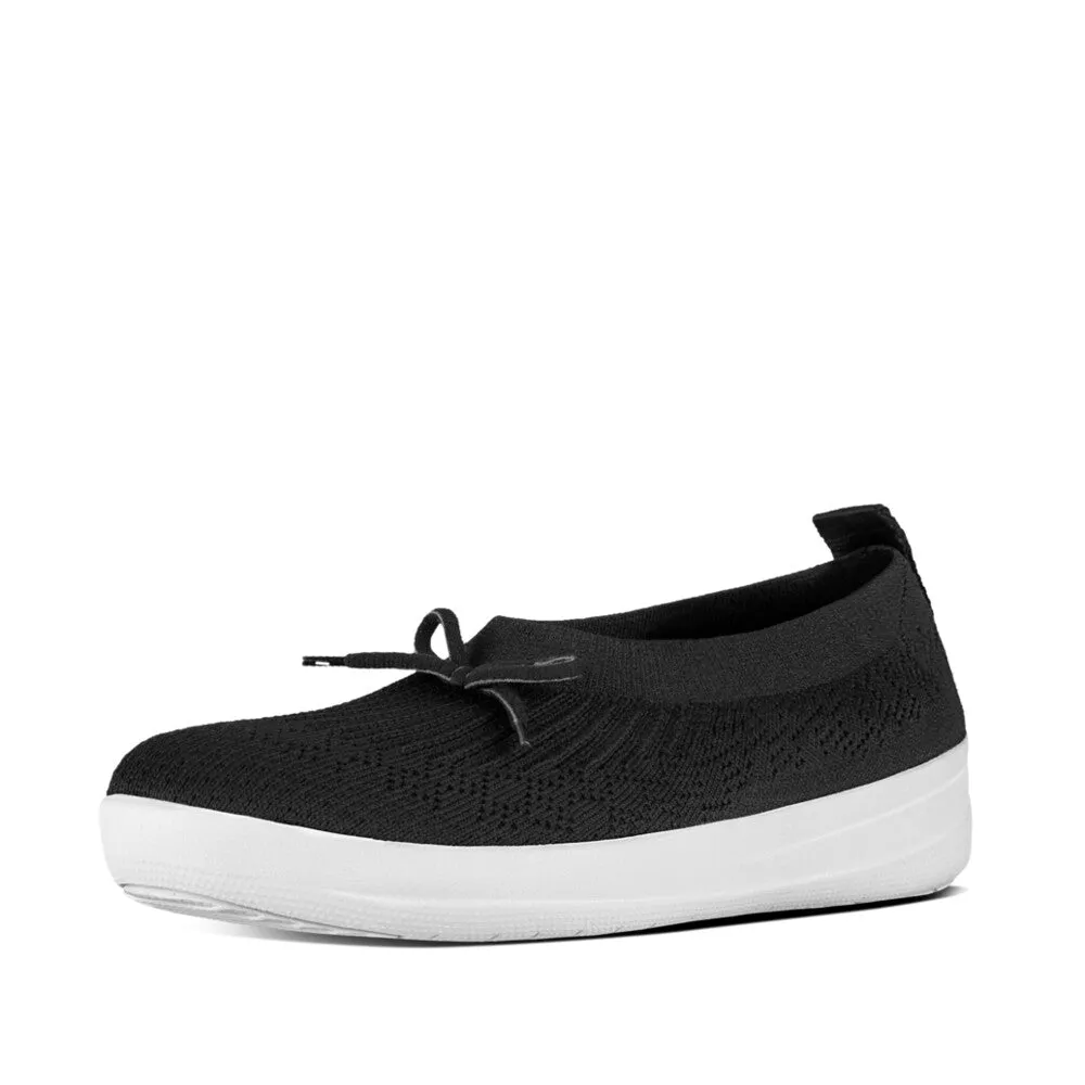 FitFlop UberKnit Bow Ballet Flats Black