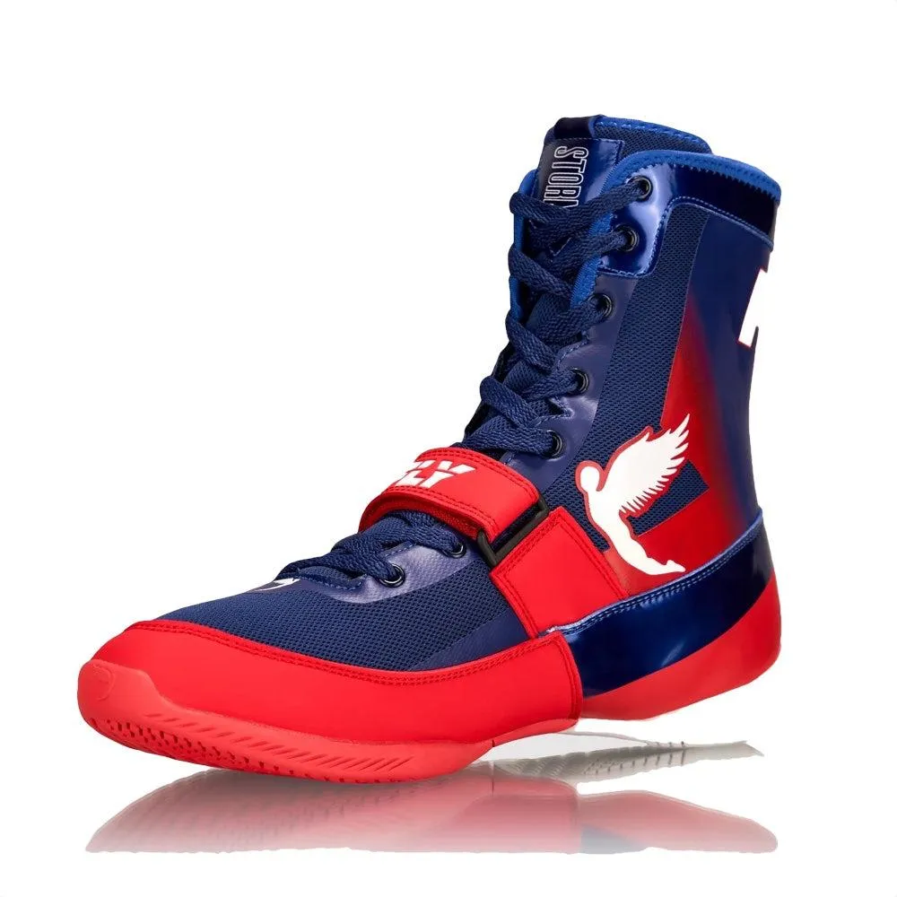 Fly Storm Boxing Boots - Blue/Red