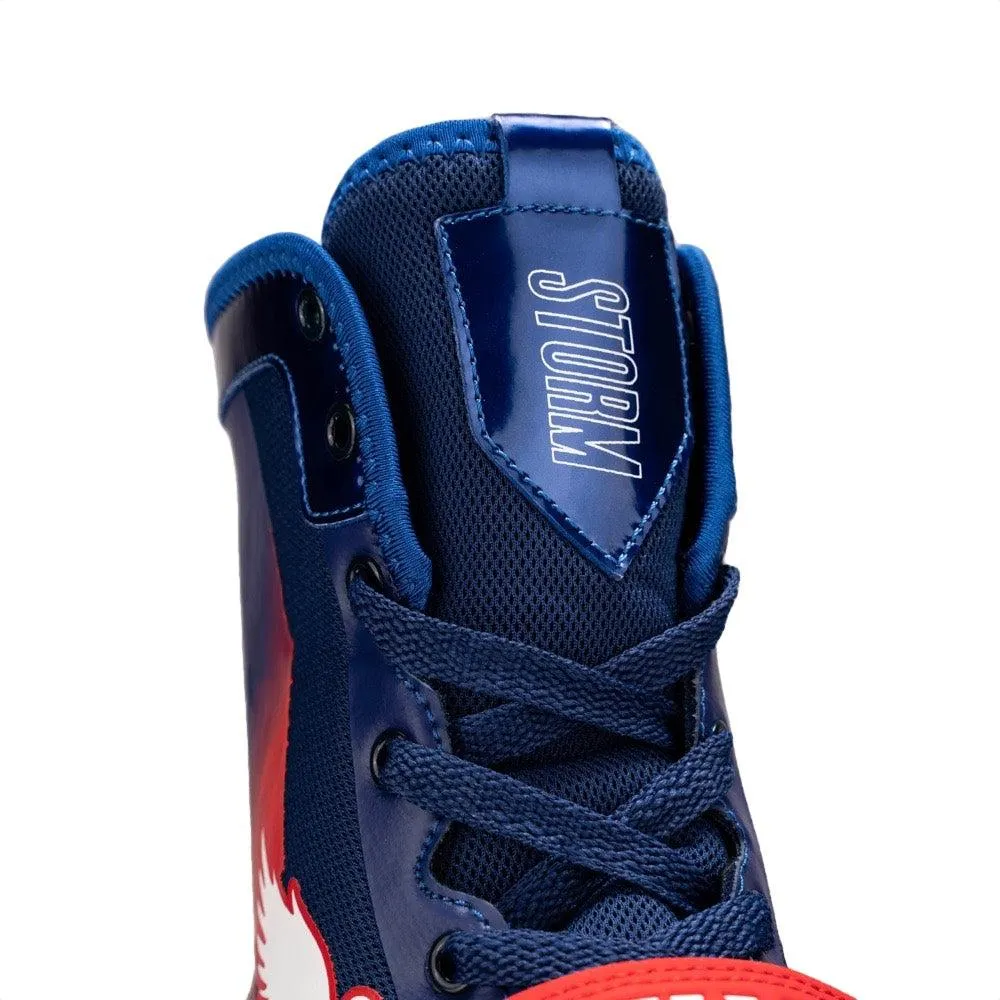 Fly Storm Boxing Boots - Blue/Red