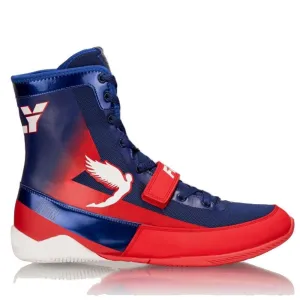 Fly Storm Boxing Boots - Blue/Red