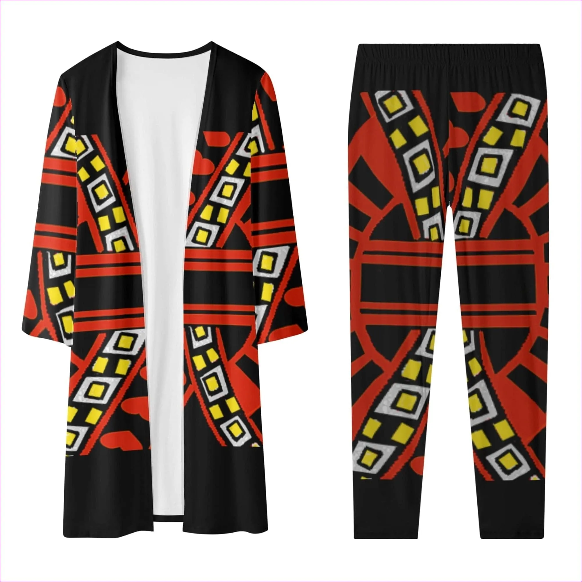 Full Deck Womens Long Sleeve Cardigan and Leggings 2pcs