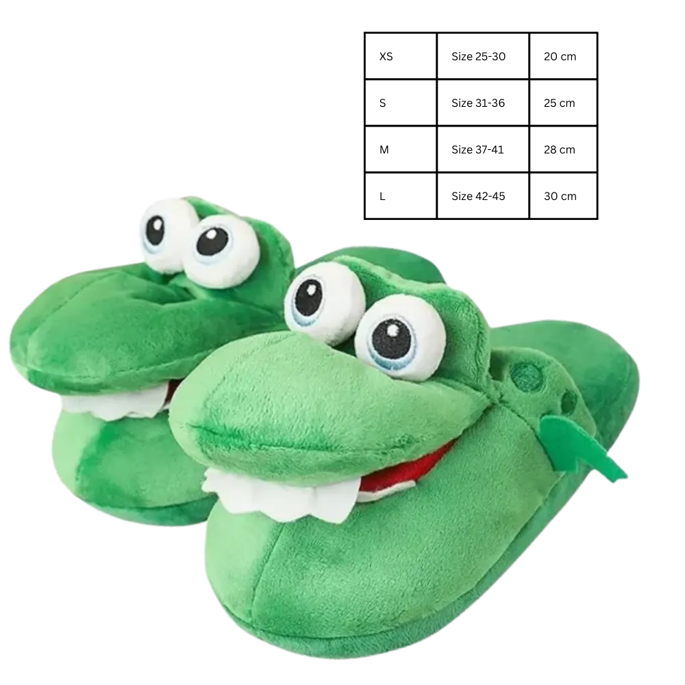 Fun Cozy Crocodile Slippers