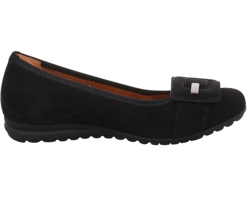 Gabor Women's 32.626.47 Buckle Ballet Flat - Black