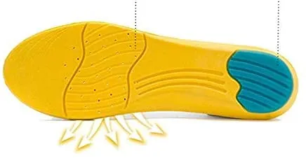 GAOAG Shock-absorptation Breathable Insole Orthotics | Gel Sports Comfort Shoes Insole Neutral Arch Replacement | Huang