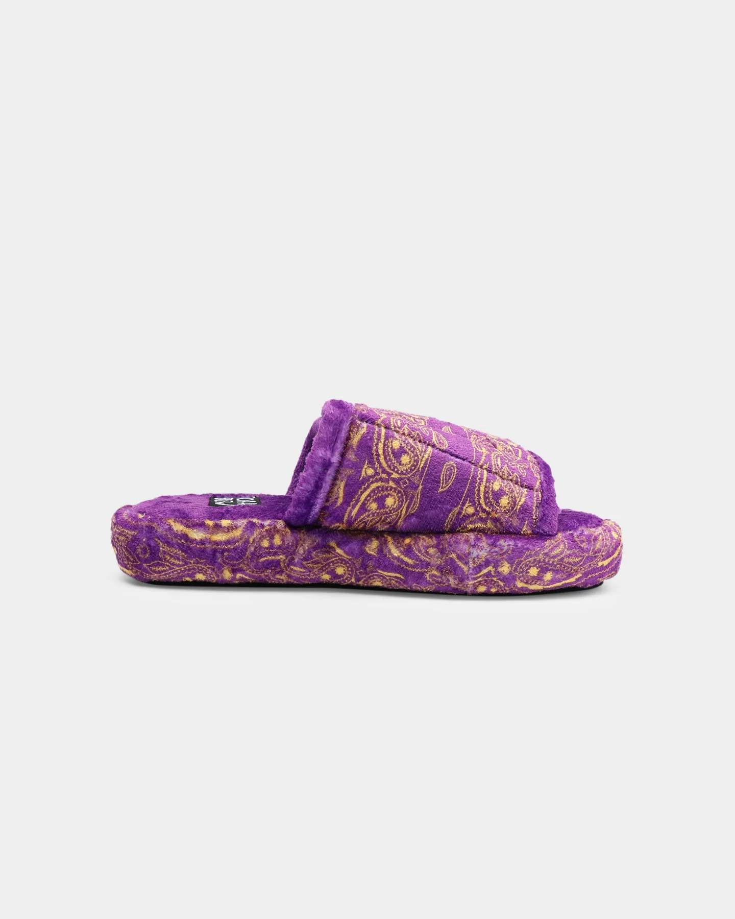 Goat Crew Velcro Paisley Bandana Slipper Purple/Yellow