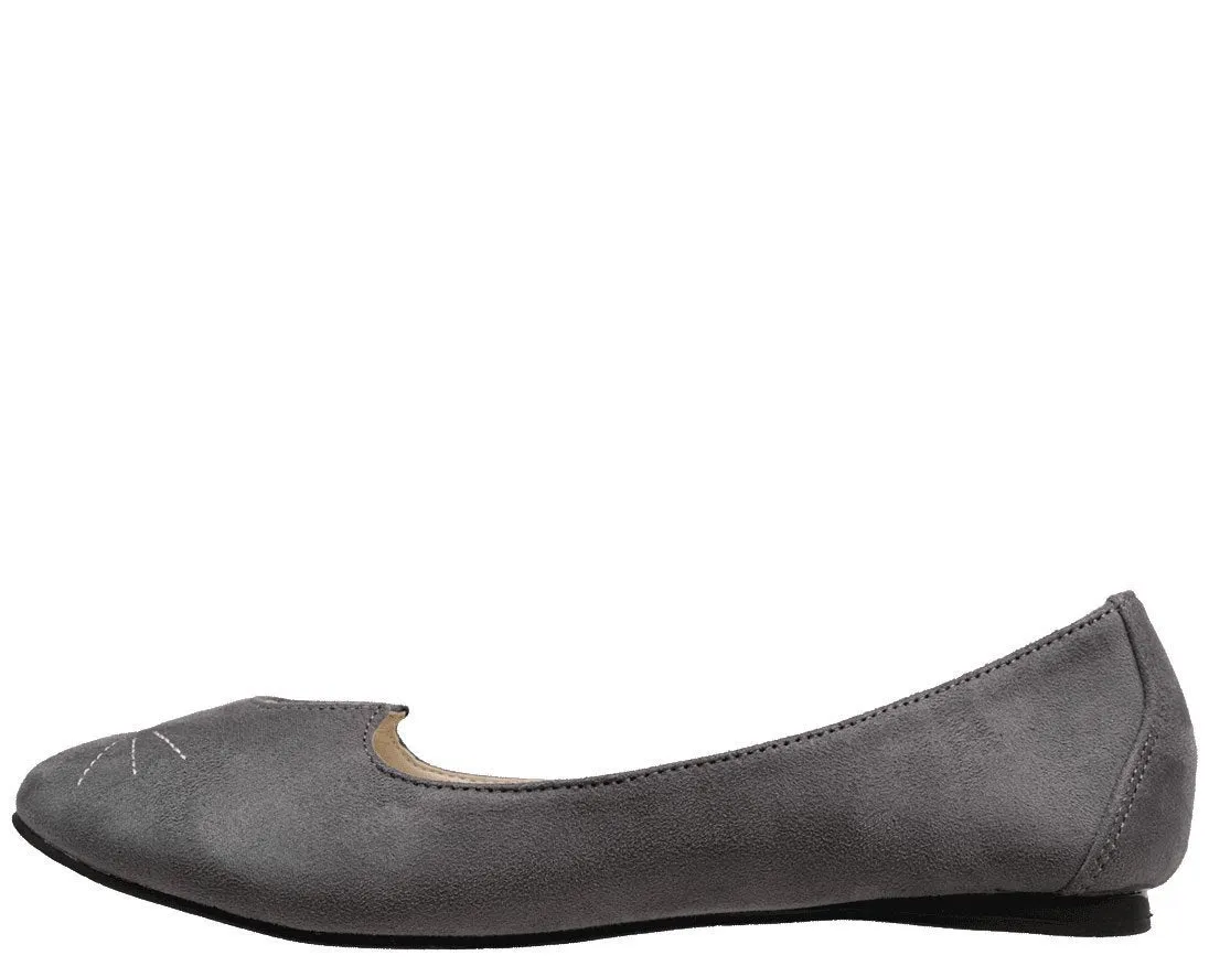 Grey Sophistakitty Flats *ALL ITEMS FINAL SALE/NON-RETURNABLE*