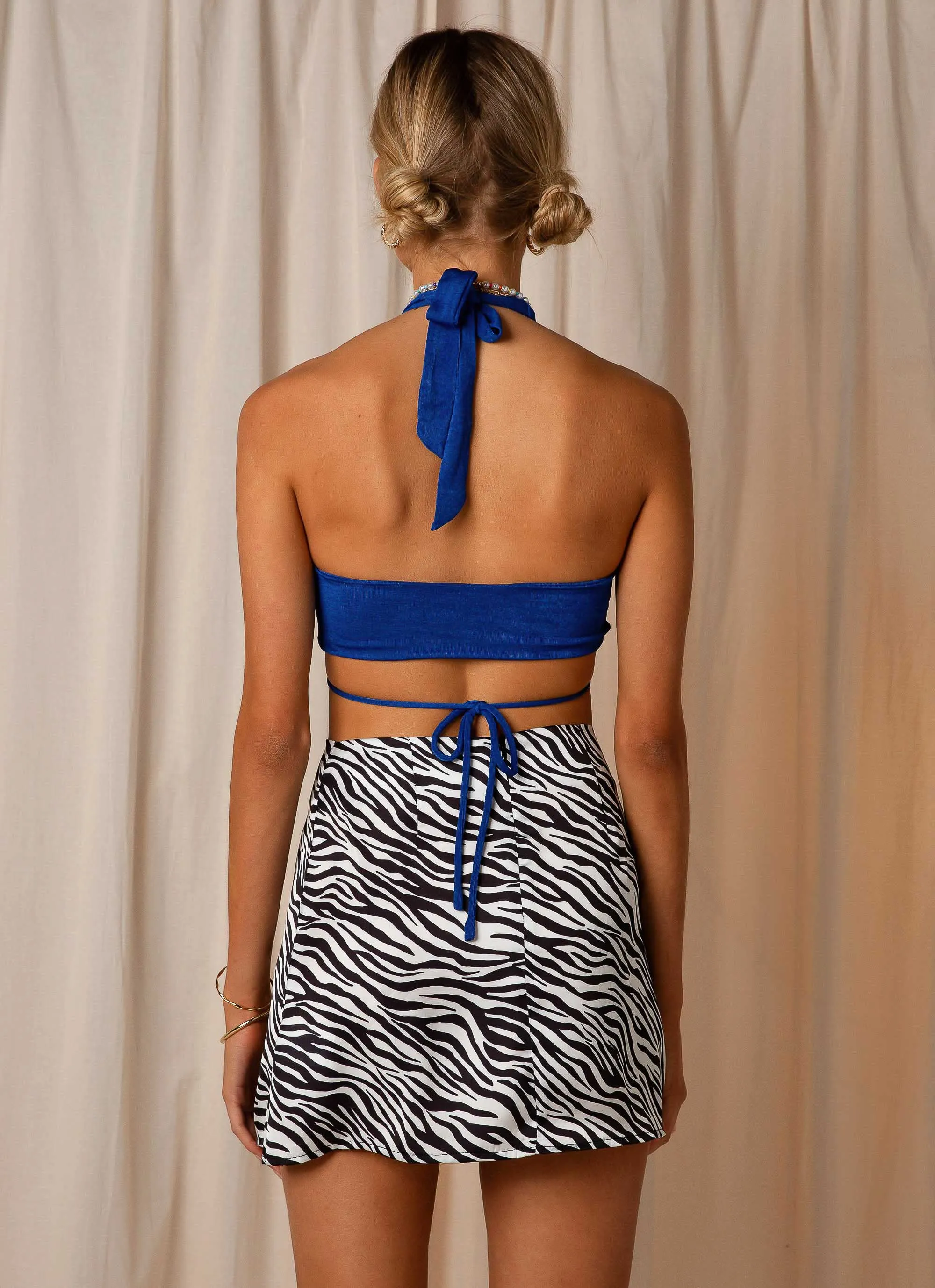 Harlow Crop Top - Cobalt