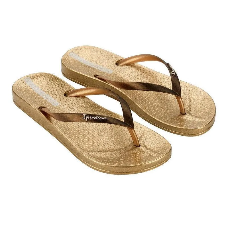 Ipanema Slip On Thong Sandal -Bronze