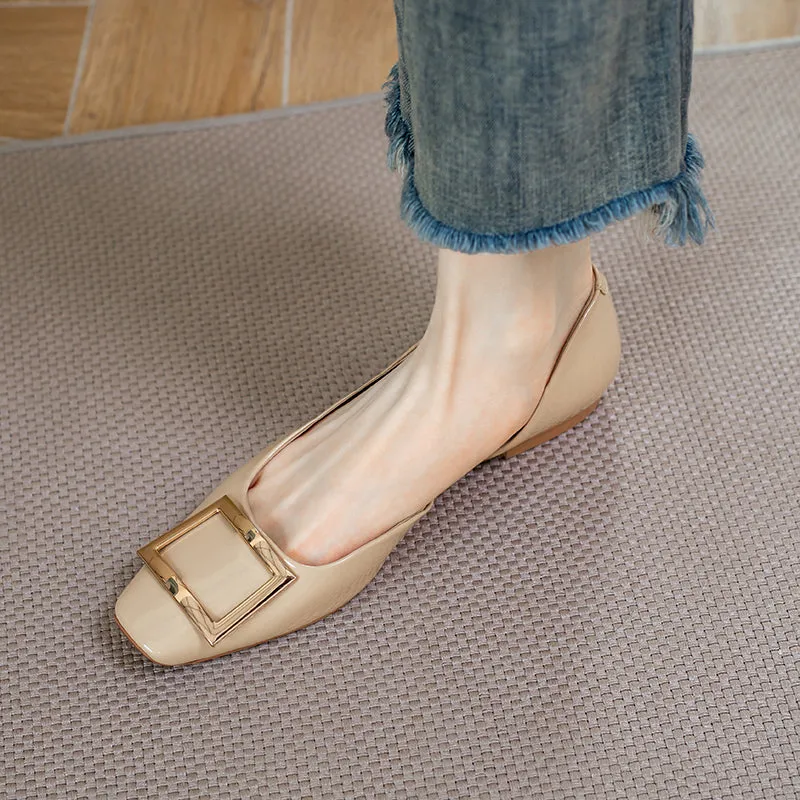 Joey Square Toe Ballet Flats