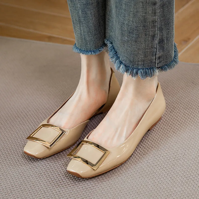 Joey Square Toe Ballet Flats