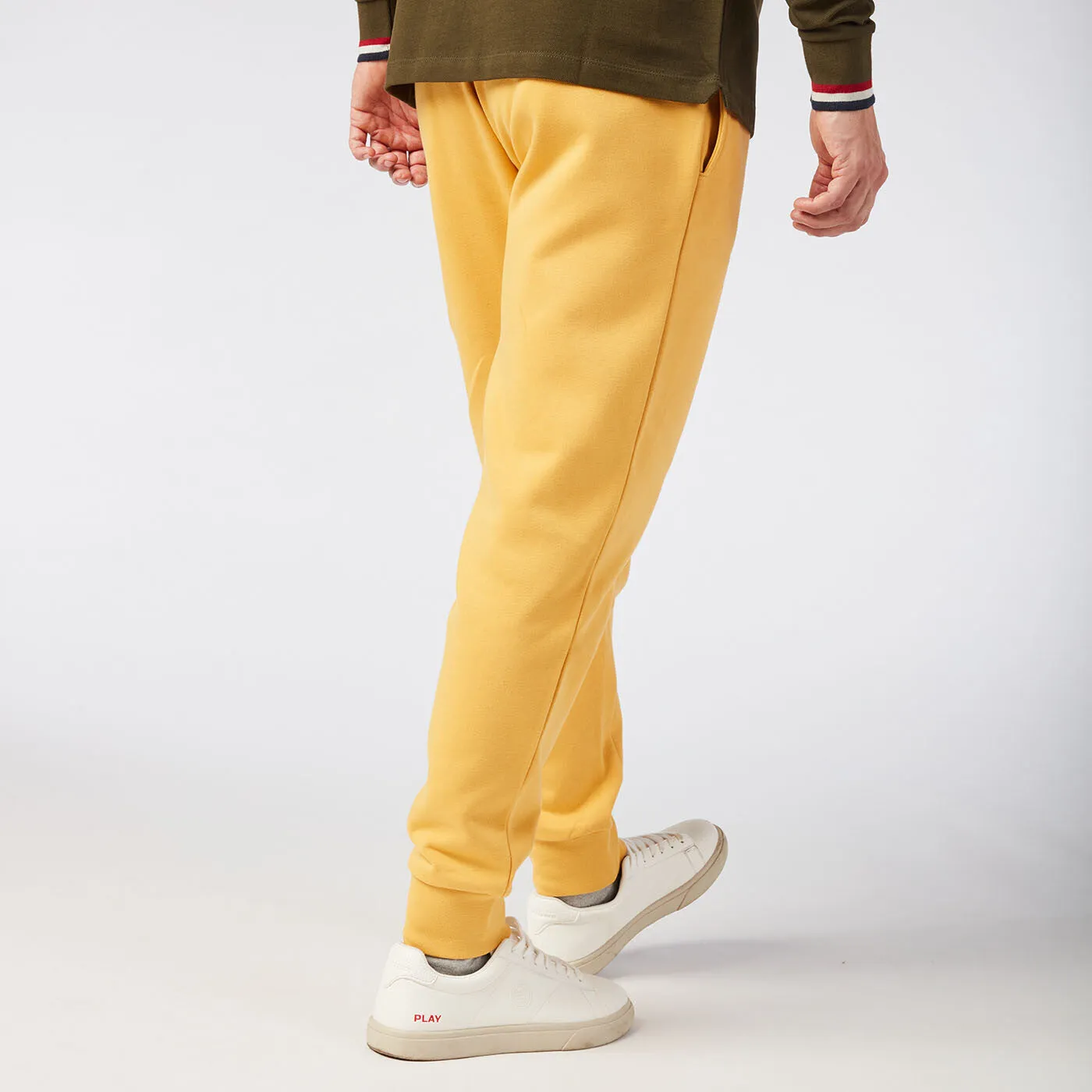 Jogging homme en molleton jaune