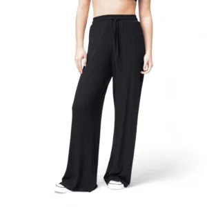 Jogging Roxy Fitness Rise & Vibe Wide Leg Negro