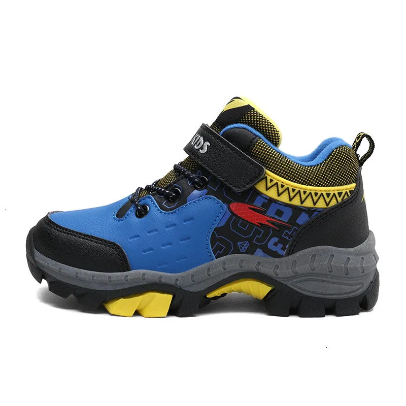 Kids Winter Hiking Shoes Boys Waterproof Warm Thin Cotton Shoes