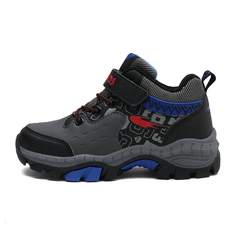 Kids Winter Hiking Shoes Boys Waterproof Warm Thin Cotton Shoes