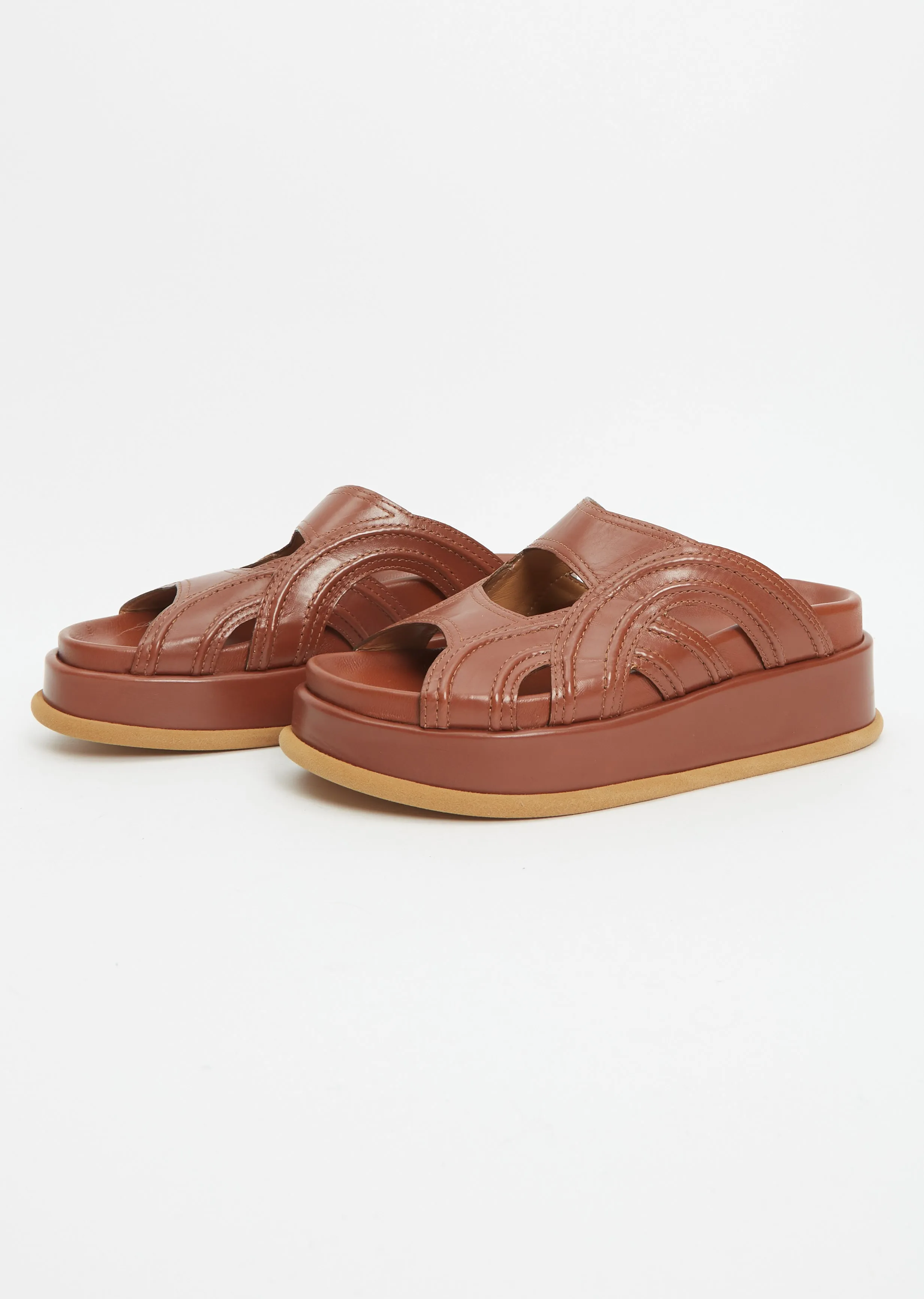 Leather Sandal — Tan