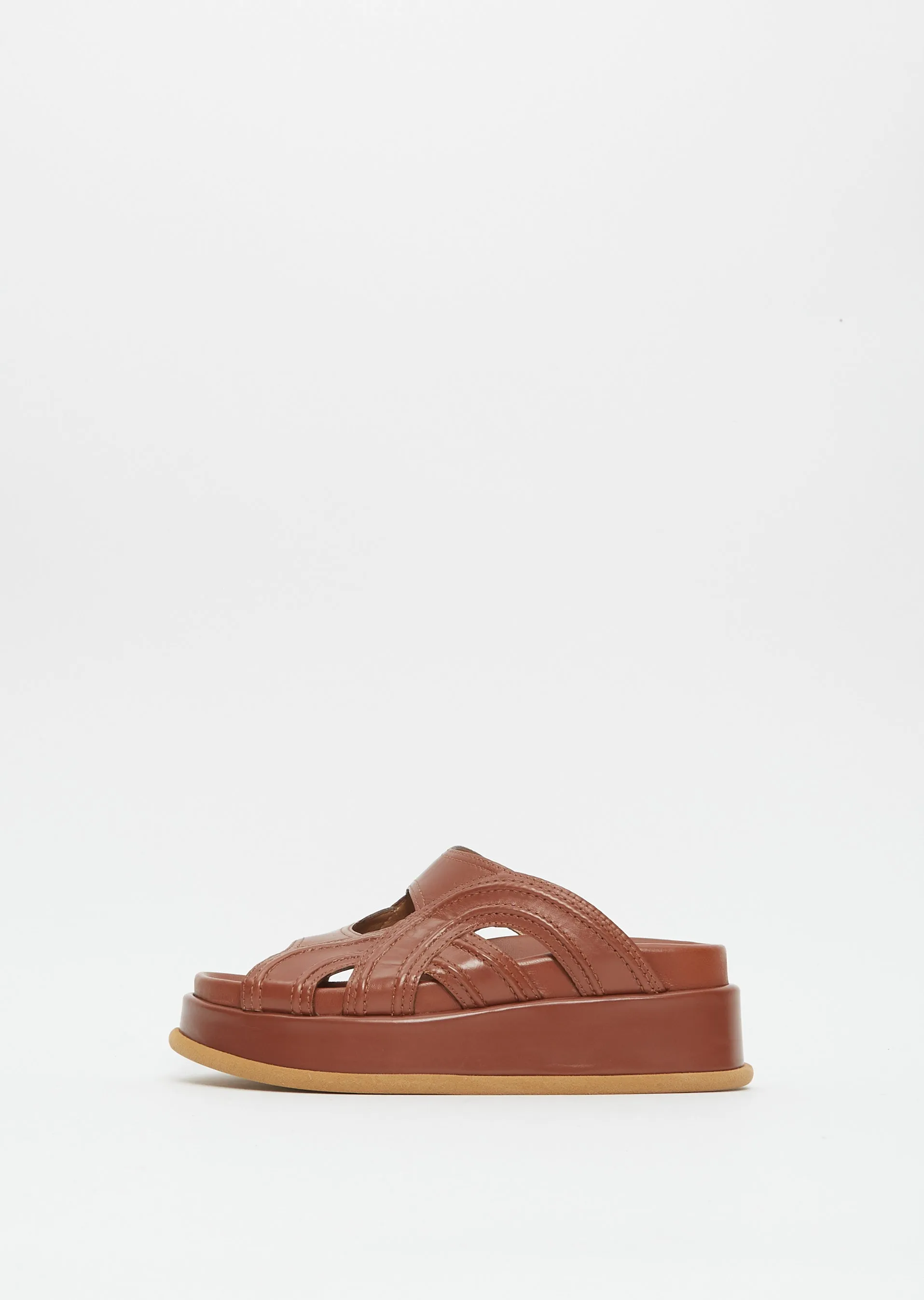 Leather Sandal — Tan