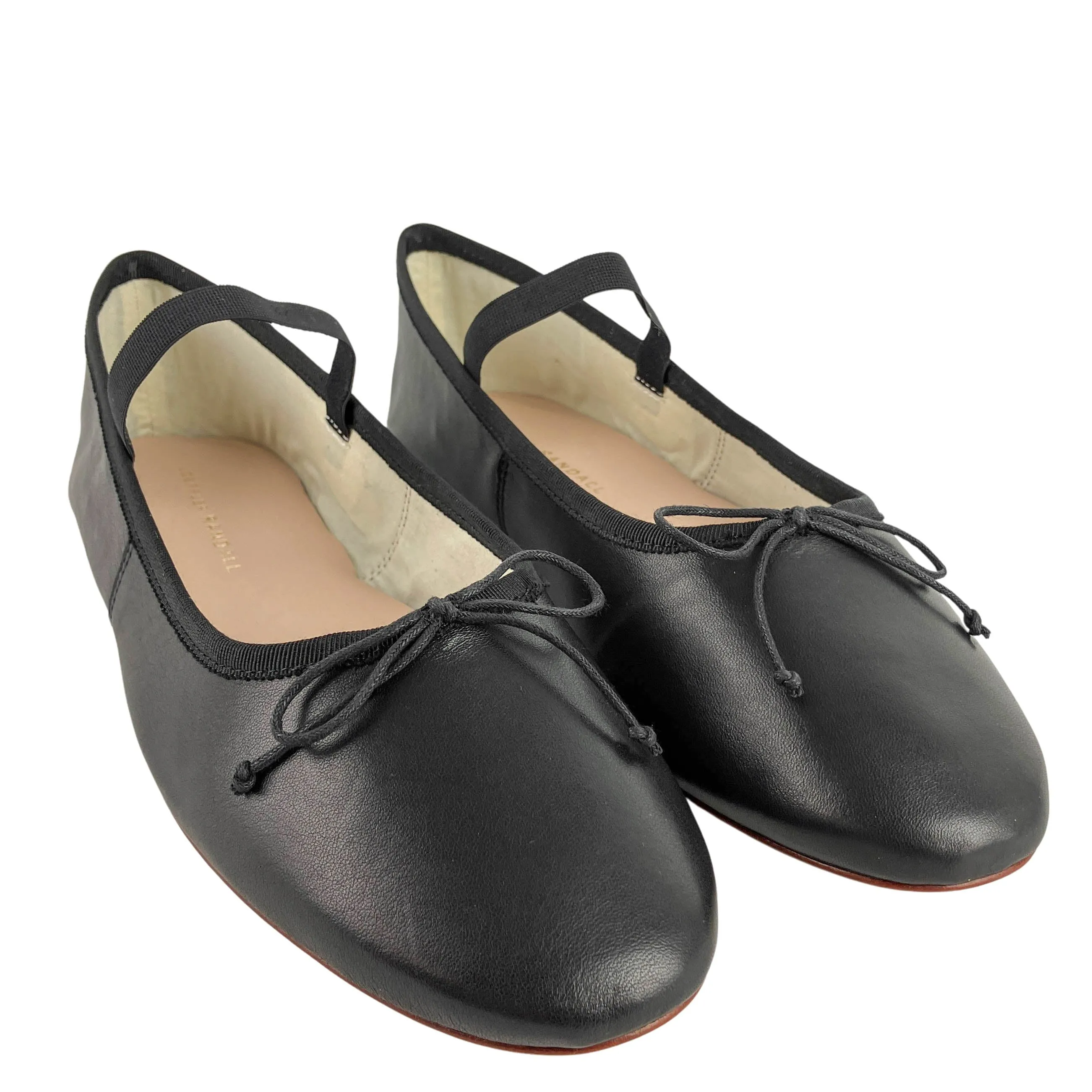 Loeffler Randall Leonie Satin Ballet Flats in Black