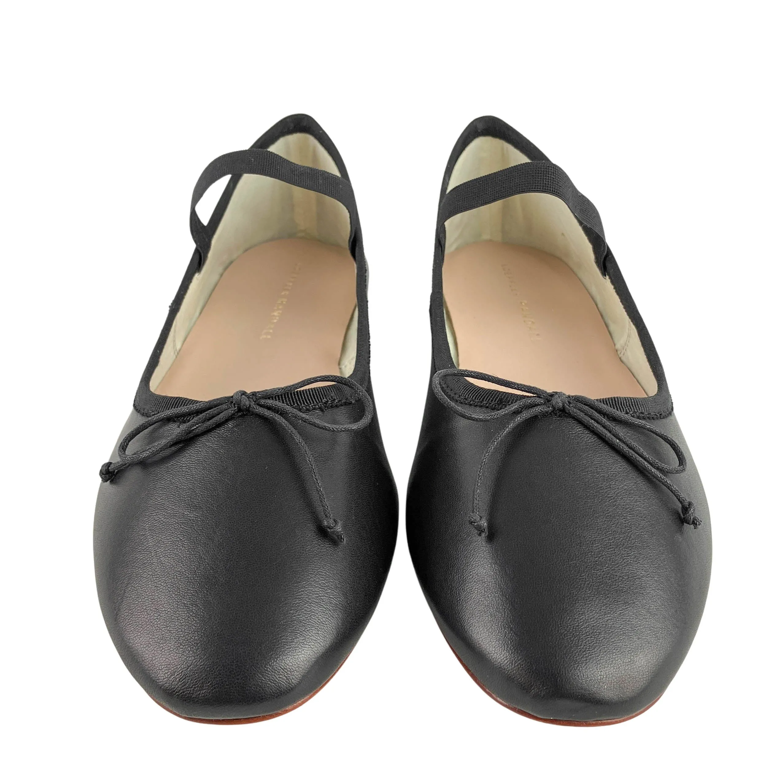 Loeffler Randall Leonie Satin Ballet Flats in Black