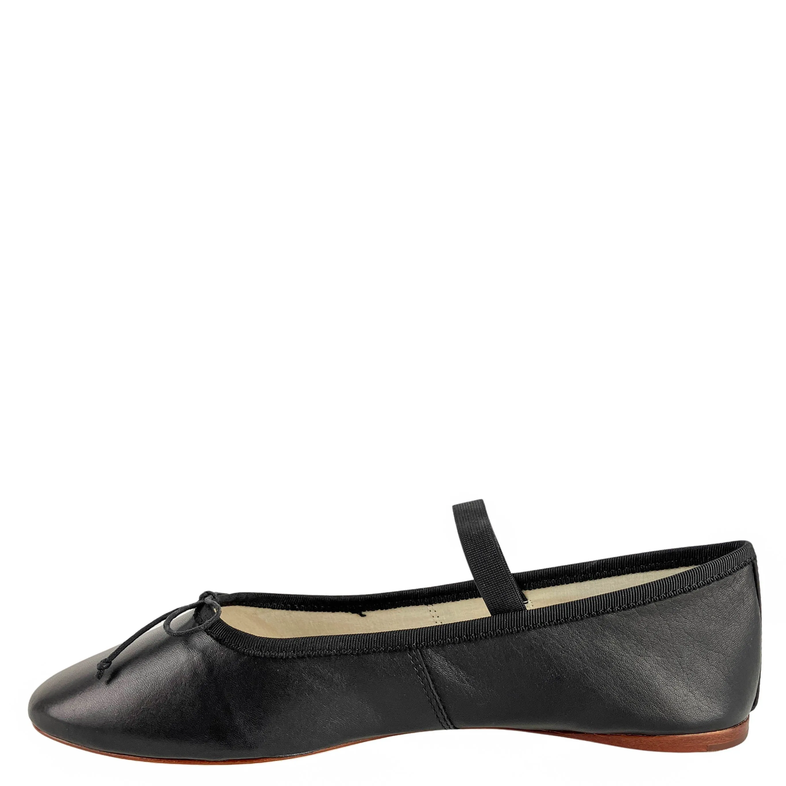 Loeffler Randall Leonie Satin Ballet Flats in Black