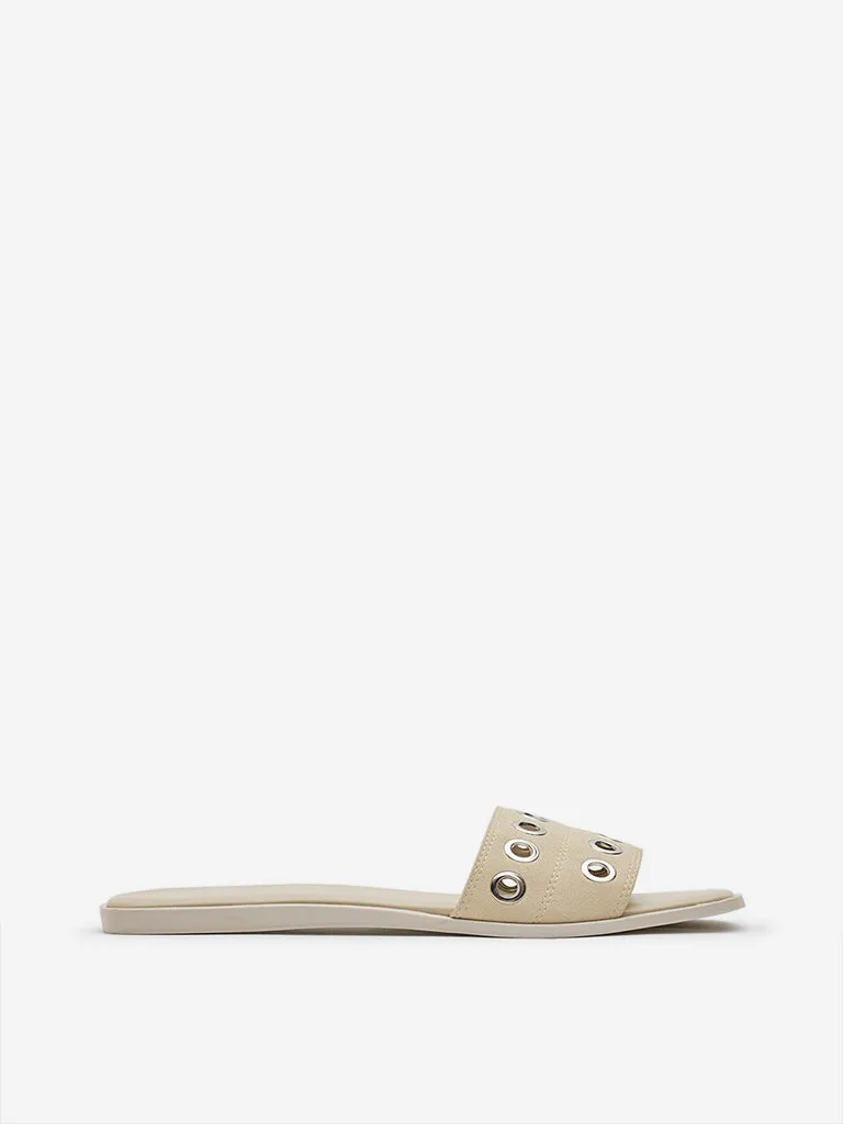 LUNA BLU Beige Cut-Out Detailed Slides