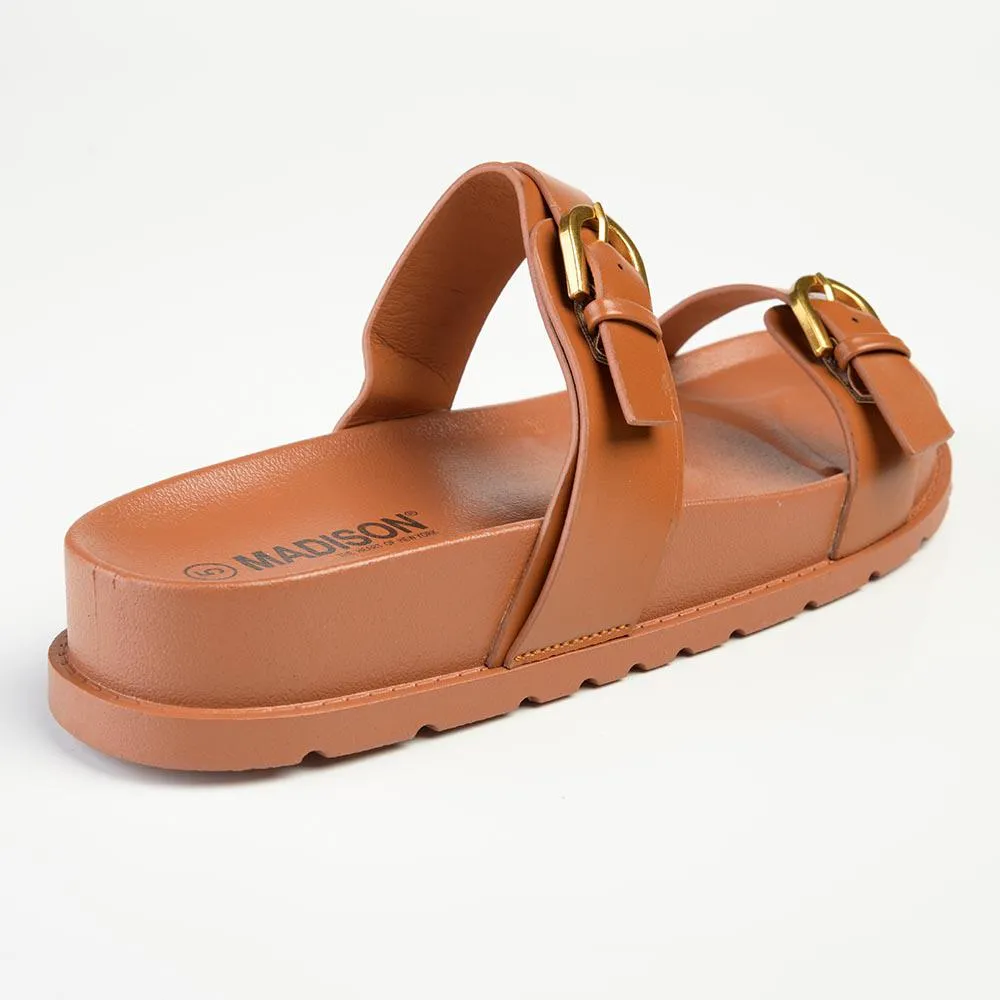 Madison Joanie Push in Sandal - Tan