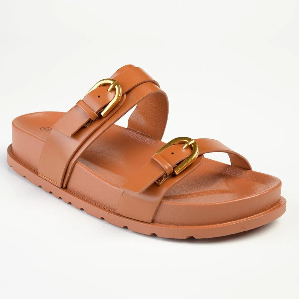 Madison Joanie Push in Sandal - Tan