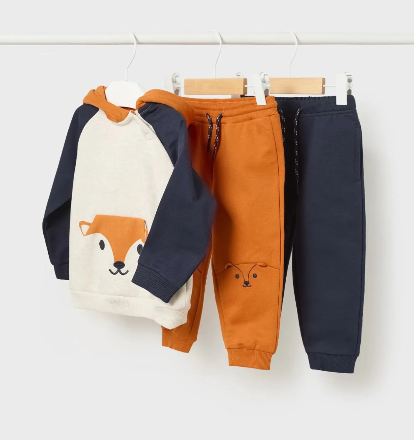 Mayoral Baby & Toddler Boys 3 Piece Fox Hoodie and Sweatpants