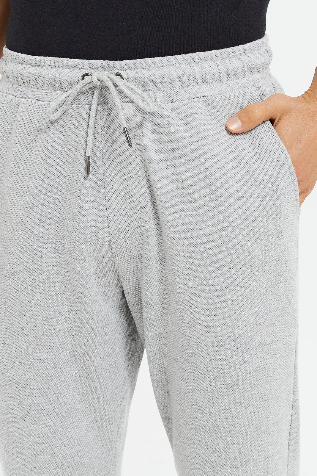 Men Grey Pique Jogger