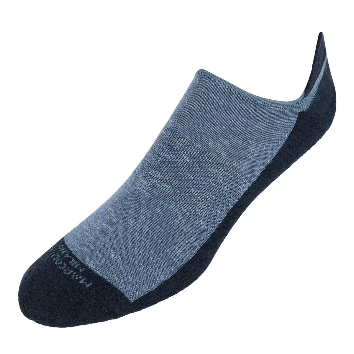 Men's Cushioned BiColor Invisible Sneaker Sock (1 Pair)