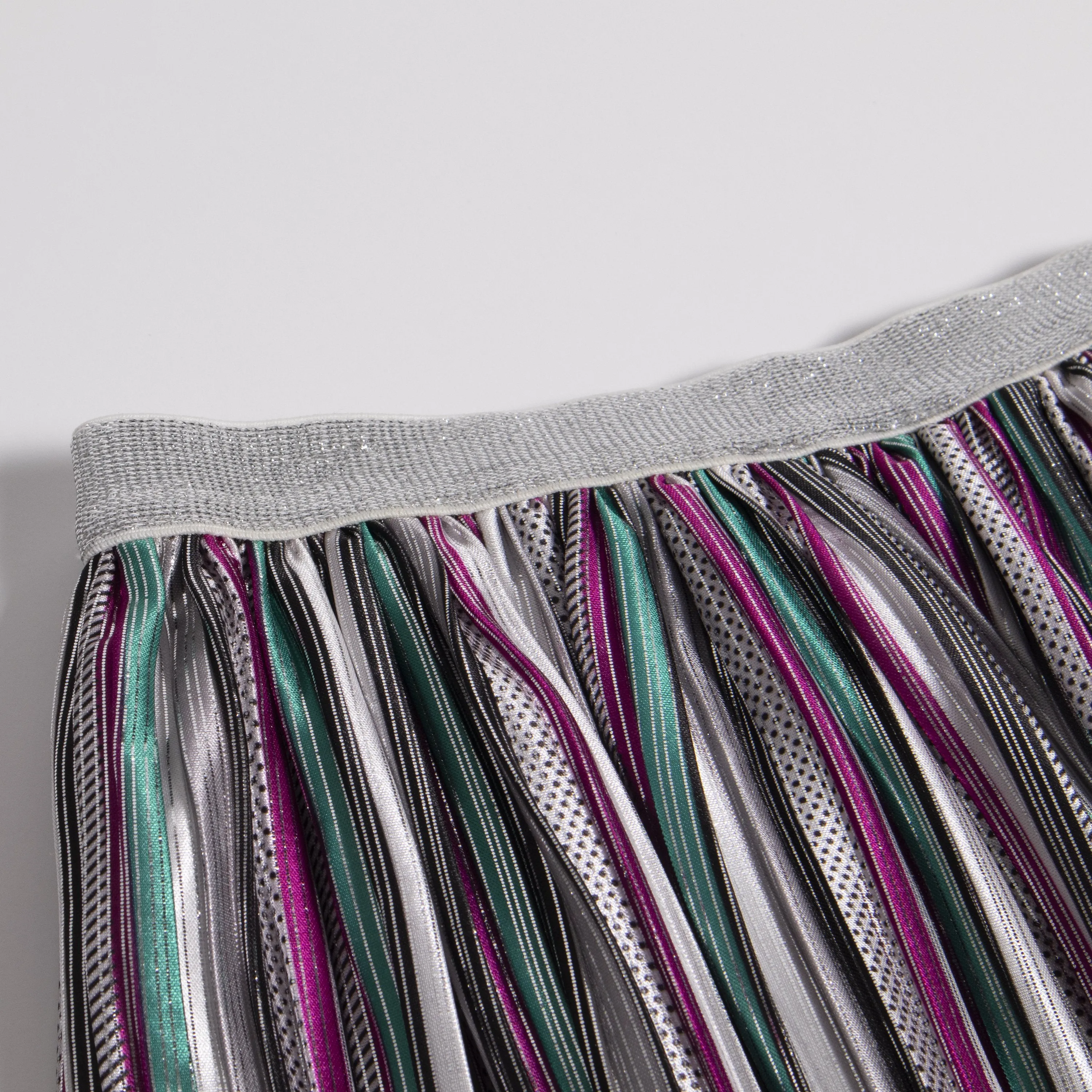 Metallic Stripe Skirt