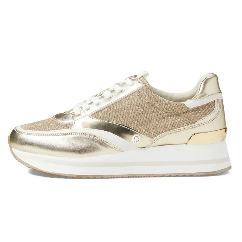 Michael Kors Mariah Mixed-Media Trainer Women - GLD MKW1