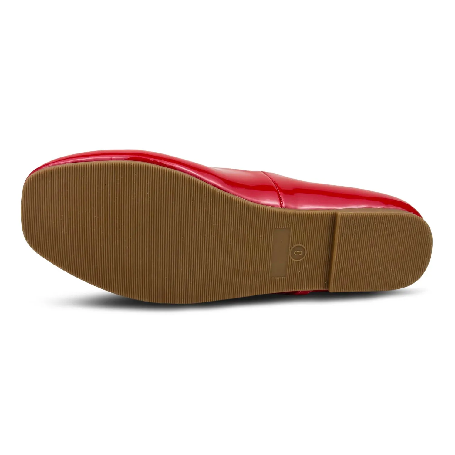 Miss Mary Flat in Red Patent - Kids