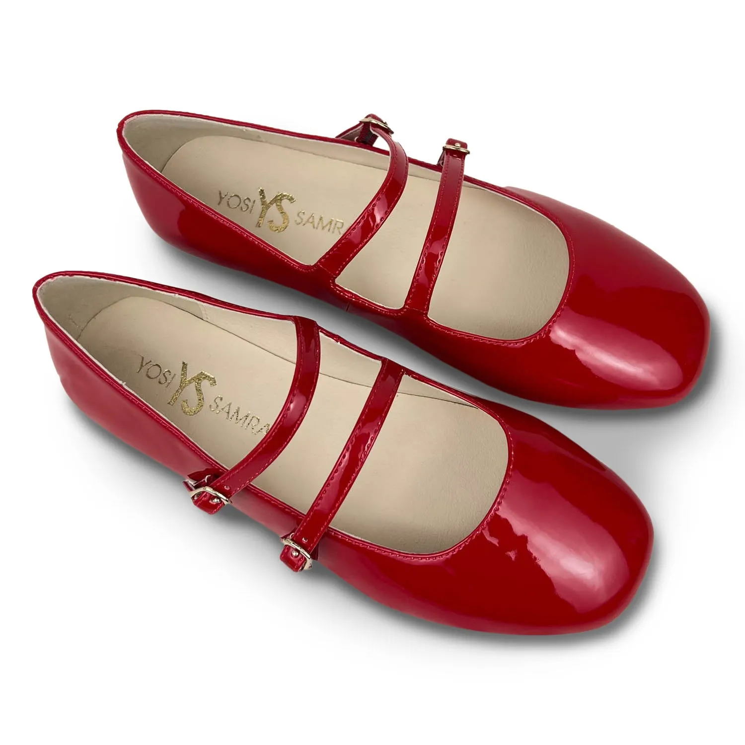 Miss Mary Flat in Red Patent - Kids