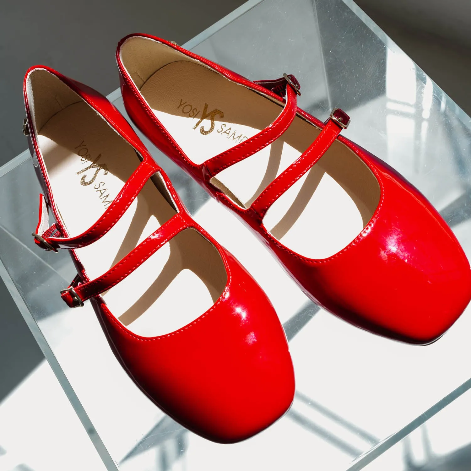 Miss Mary Flat in Red Patent - Kids