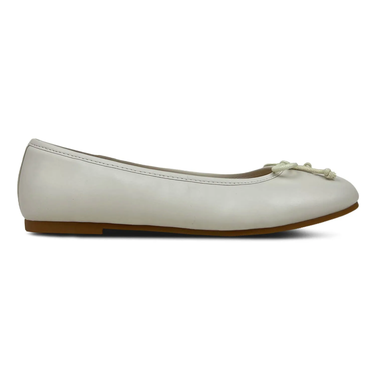 Miss Sadie Ballet Flat in Bone - Kids