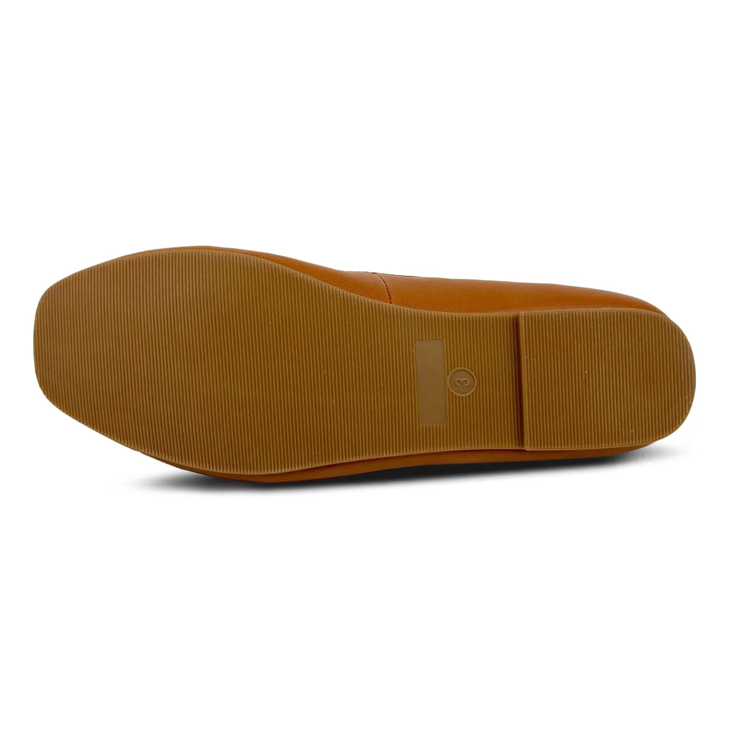 Miss Sadie Ballet Flat in Tan - Kids