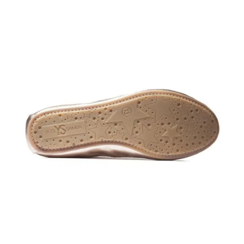 Miss Samara Ballet Flat in Rose Gold - Kids