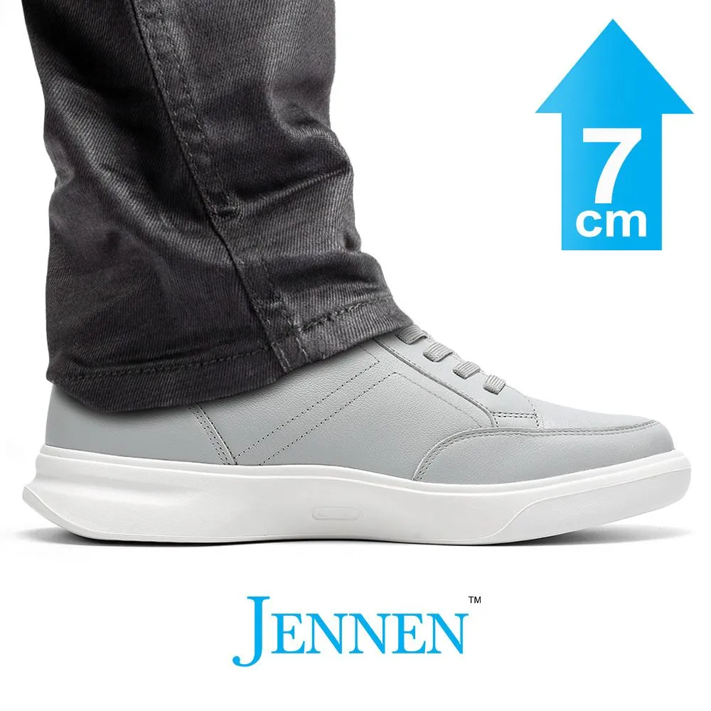 Mr. Federer 7cm | 2.8 inches Light Grey Elevated Kicks for Everyday Style