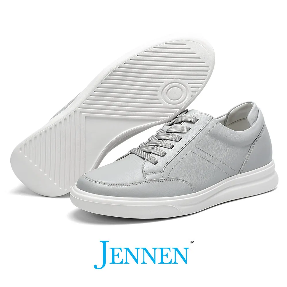 Mr. Federer 7cm | 2.8 inches Light Grey Elevated Kicks for Everyday Style